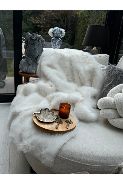 sevaradekor Peluş Örtü Kaymaz Koltuk Örtüsü Lolita Koltuk Örtüsü 160 X 100 Cm