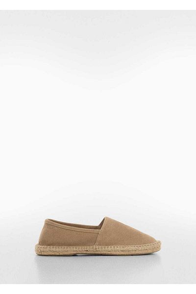 MANGO Man Jute Suede Leather Espadrilles