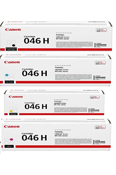 Canon -Crg-046H Toner Seti (CMYK 4 RENK) Yüksek Kapasiteli