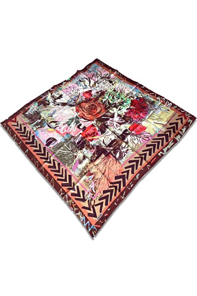 Aker Мърдюм шал от коприна с микс от флорални мотиви 31981