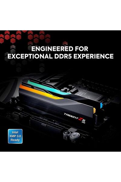 Arey GSKILL 64GB (2X 32GB) DDR5 5600MHZ CL28 RGB DUAL KIT PC RAM TRIDENT Z5 F5-5600J2834F32GX2-TZ5RK