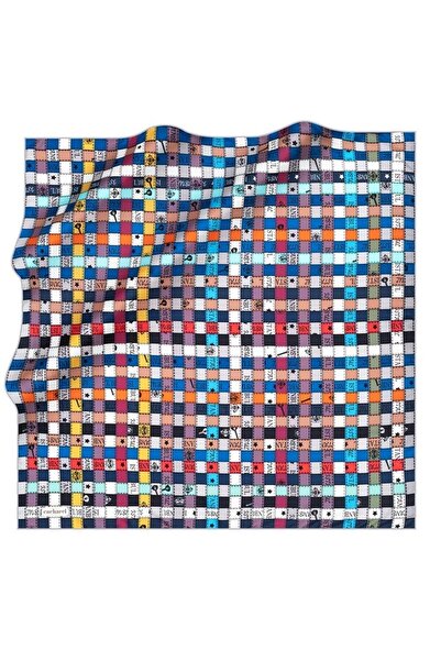 Cacharel Eșarfă din mătase Tivil cu model în carouri 8376313 - 921