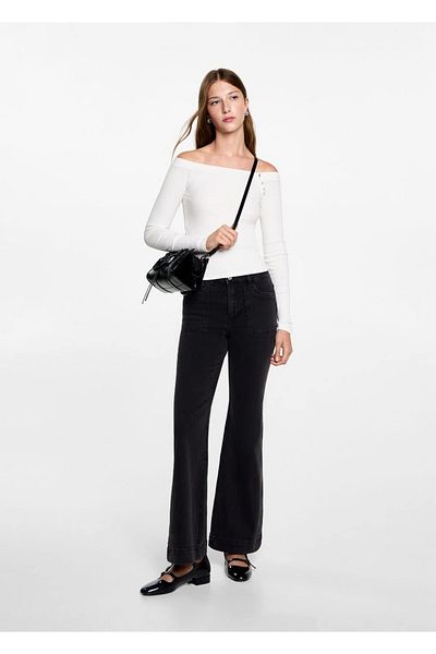 Mango Teen Tricou cu umeri deschiși