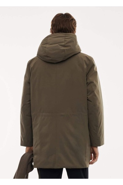 MANGO Man SOFEELATE® kapitone kapüşonlu parka