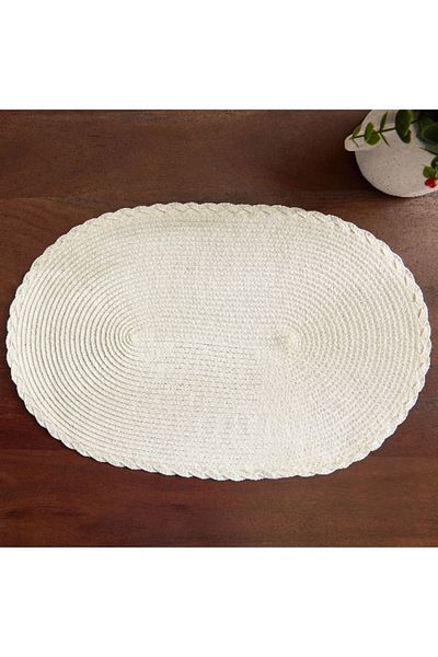 Home Box Miso Oval Polypropylene Placemat - 30x45 cm