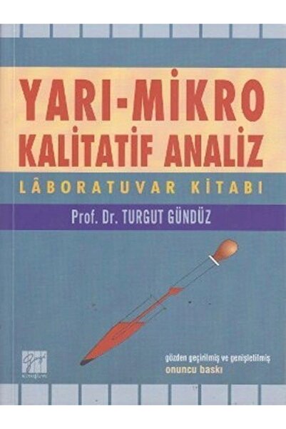 Gazi Kitabevi Yarı Mikro Kalitatif Analiz /