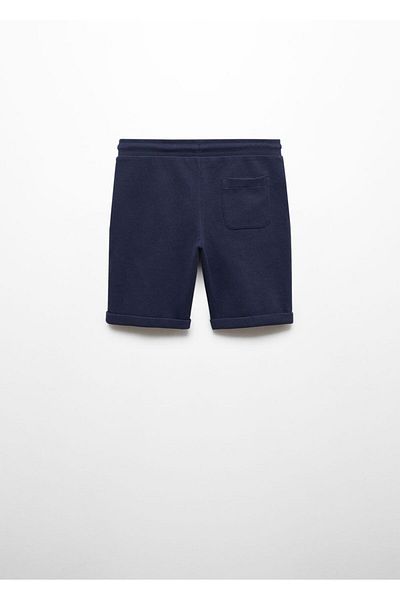 MANGO Kids Tkané bavlněné bermudy