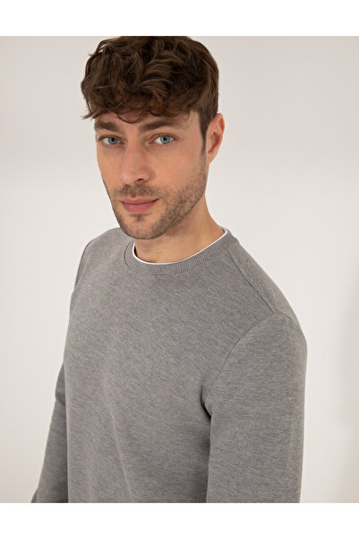 Pierre Cardin Γκρι Μελανζ Φούτερ 50270660-VR086