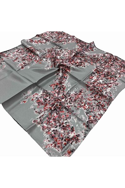 Cacharel Gray Digital Pattern Tivil Silk Scarf8308313-972