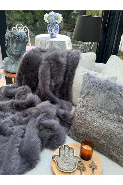 sevaradekor Plush Cover Non-Slip Sofa Cover Lolita Sofa Cover 160 X 100 cm