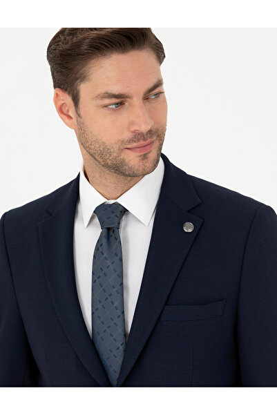 Pierre Cardin سترة زرقاء داكنة بقصة ضيقة 50285094 -VR033