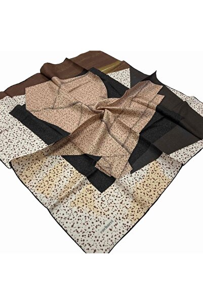 Cacharel Milk Coffee Tivil Silk Scarf8419313-915