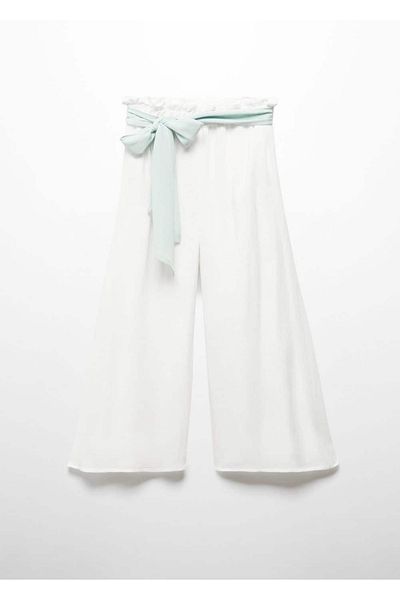 MANGO Kids Παντελόνι Bamboo Tie με λεπτομέρειες