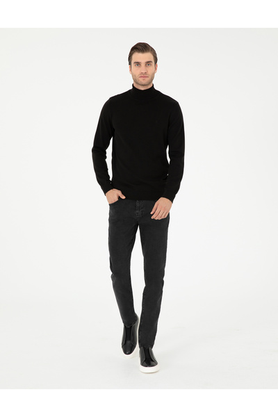 Pierre Cardin Antrasit Slim Fit Jean Pantolon 50295845-VR006