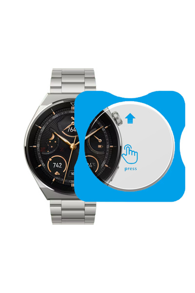 Sneezy Huawei Watch GT3 Pro 46mm Uyumlu Kolay Takılabilir Takma Aparatlı Temp...