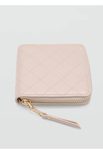MANGO Woman Wallet with Decorative Stitches