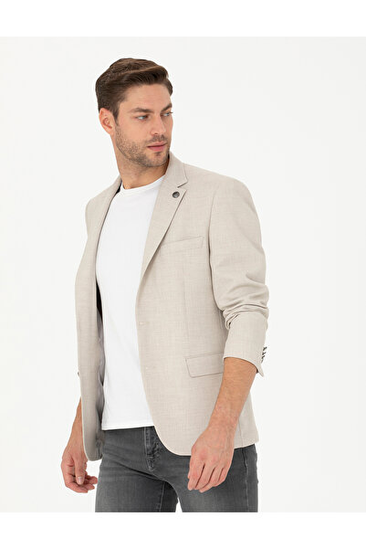 Pierre Cardin سترة بيج بقصة ضيقة 50285094-VR011