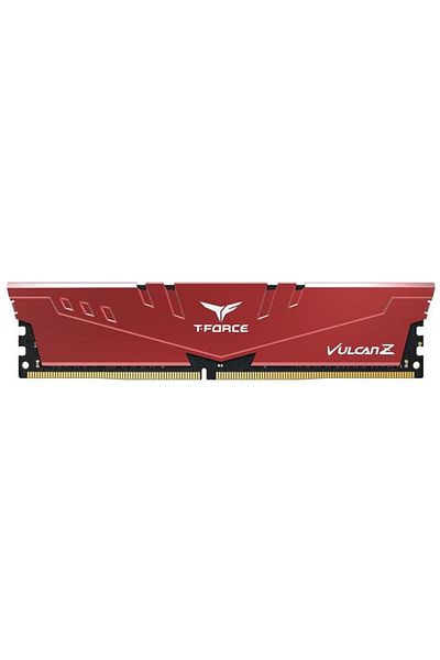 TEAM T-Force Vulcan Z Red 16Gb 1X16Gb 3200Mhz Cl16 Ddr4 Gaming Ram (Tlzrd416G3200Hc16F01)