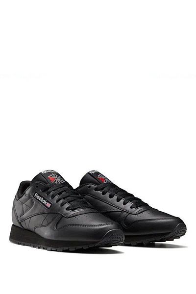 Reebok Classic Leather Unisex Black Sneakers