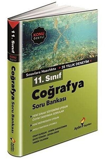 Aydın Yayınları 11. SINIF COĞRAFYA SORU BANKASI KONU ÖZETLİ