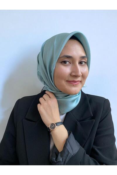 Armine Verde Apă uni Tivil mătase Eșarfă 10D02-685