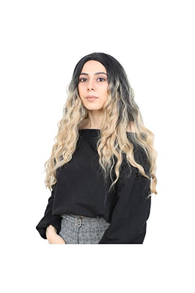 BilfolD شعر مستعار طويل من الألياف غير اللامعة من سو داولج / أسود / بلون أومبري