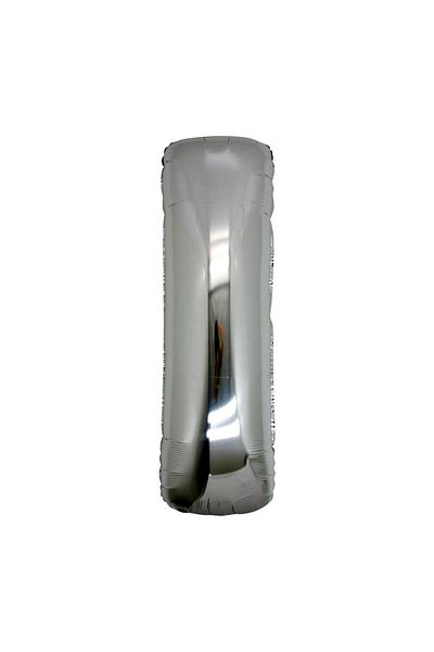 nuit dose I Letter Foil Bn Silver Color 40 Inch