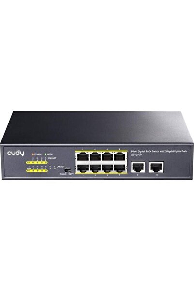cudy 8port GS1010P GIGABIT 2-UPLINK 120W FULL POE SWITCH