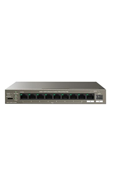 Generic Brand 8 منافذ 102 واط Full Poe Teg1110pf-8-102w جيجابت 1x Sfp غير قاب...