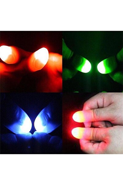 ZEMİRA HOME إصبع سحري مضيء ملون بإضاءة LED، إصبع مضيء للنكت، قطعة واحدة