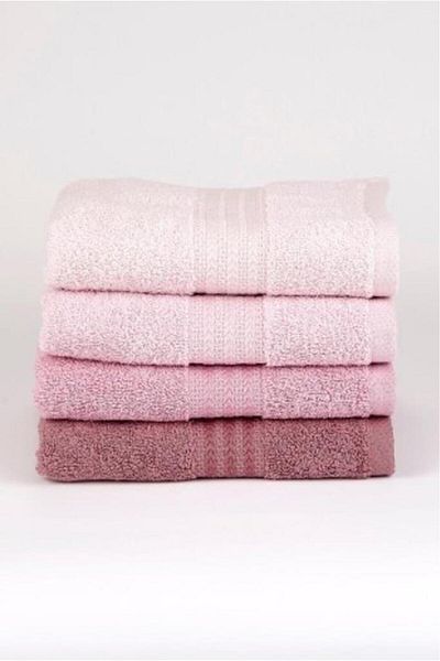 nuit dose 4-Piece 50x90 Towel Set Powder