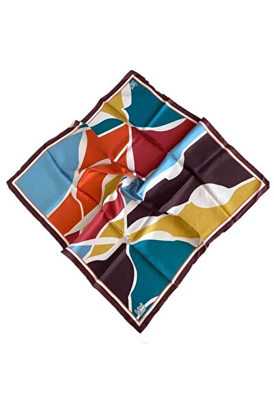 Levidor Шовковий шарф Tivil 3964 - 35576 Бордовий змішаний візерунок