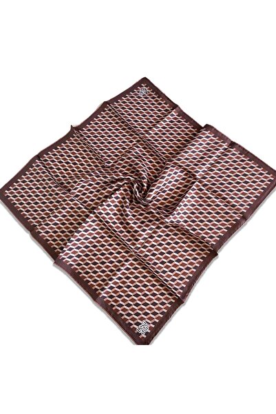 Levidor وشاح حريري تيفيل 35101 نمط مختلط عنابي