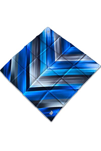 Levidor Μεταξωτό μαντήλι Tivil 35061 Μπλε Μαύρο Μικτό σχέδιο