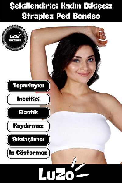 LuZo Premium Straplez Sıkılaştırıcı Dikleştirici Şekillendirici Toparlayıcı K...