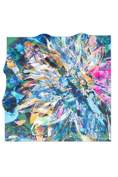 Cacharel Mavi Karma Desen Tivil Ipek Eşarp 8711313-921-30964