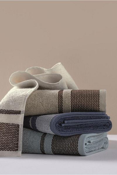 noirsecret 4-Piece Dobby Towel Set Casual 50x90
