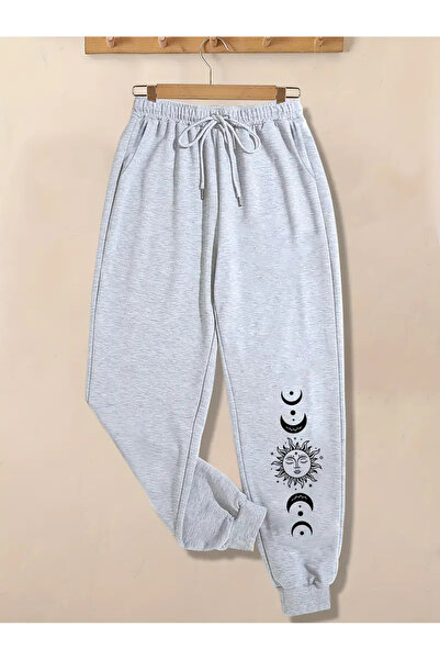 GALASHOP Moon Sun Printed Sweatpants Model35