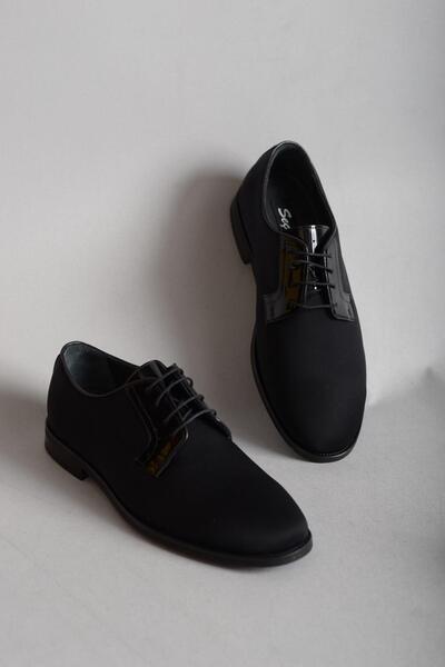 SEÇ KUNDURA SEÇ 2851 ÖZEL ÜRETİM HAKİKİ DERİ ERKEK AYAKKABI SİYAH SATEN