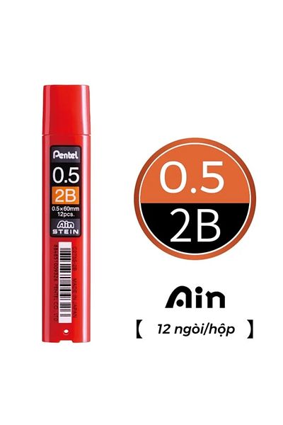 Pentel Ain Stein 0.5mm 2b 12 Pieces Min (END) Small Box / C275s-2b