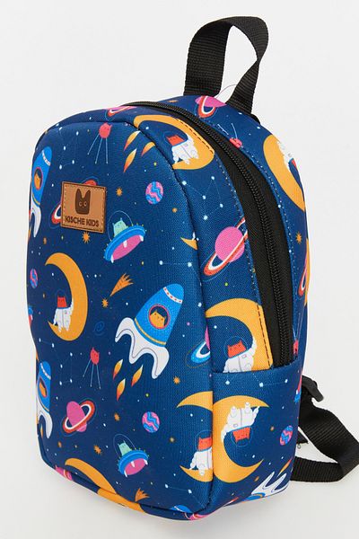 KISCHE Cute and Waterproof Space Cat Patterned Backpack for 0-8 Years Old Boys Girls