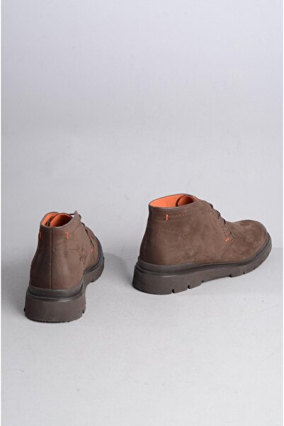 SEÇ KUNDURA ΓΝΗΣΙΟ ΔΕΡΜΑ - SELECT 6820 Ανδρικές Μπότες, Χοντρή Σόλα και Καφέ Χρώμα