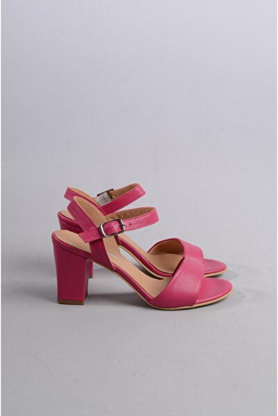 SEÇ KUNDURA Select 0032 genuine leather single strap sandal (heel height 8.5cm) fuchsia