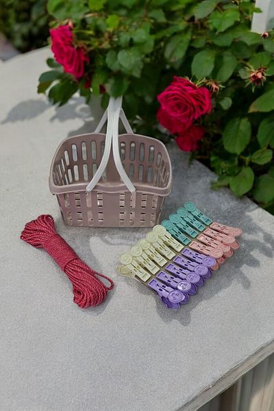 CocoVia Luxury Basket Set |   18 Pegs + 10 Meter Thread + Plastic Basket