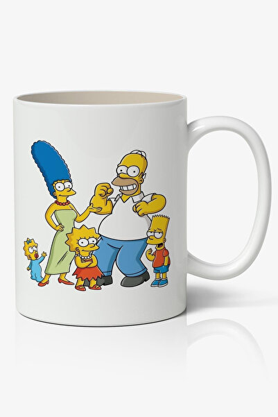 Toyaso كوب سيمبسونز من البورسلين الأبيض هدية للحبيب والصديق