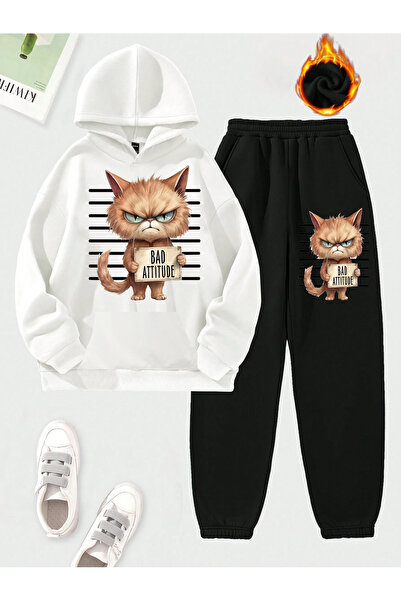 GALASHOP طقم رياضي نسائي بنمط قطة