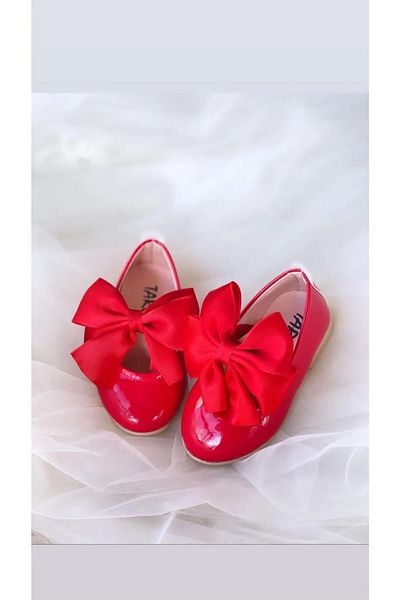 STELLA BUTİK Ballerina Shoes with Bow Detail for Girls
