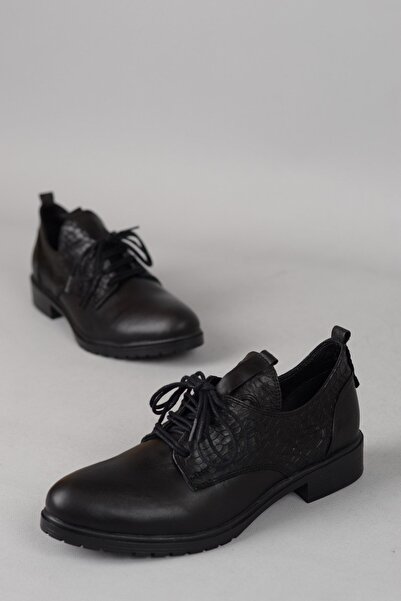 SEÇ KUNDURA SEÇ 334 PANTOFI BĂRBAȚI DIN PIELE AUTENTICĂ NEGRU CROCODIL