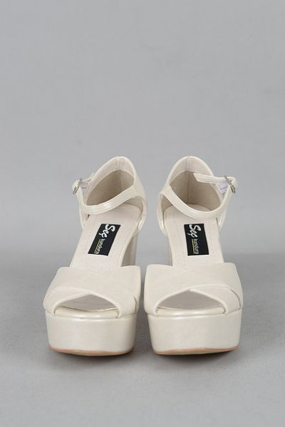SEÇ KUNDURA Seç 473 - Pantofi de seara de dama cu toc cu platforma (8,5 cm) sidefati