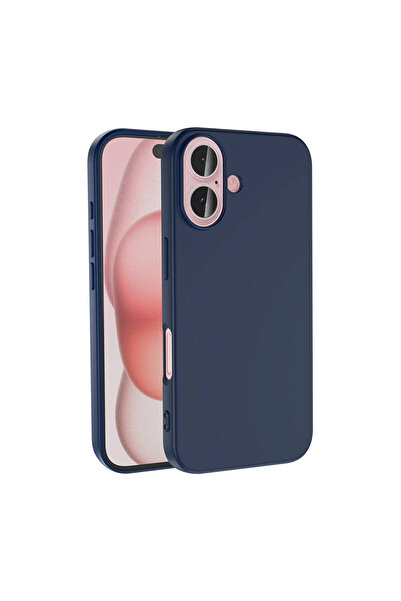 Rivor Apple iPhone 16 Plus İçin Kılıf Kamera Korumalı İpeksi Yumuşak Doku Kor...
